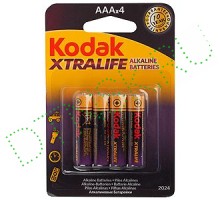 Элемент питания Kodak LR03-4BL (ААА) Xtralife [K3A-4] (4шт) ультра-алкалиновая